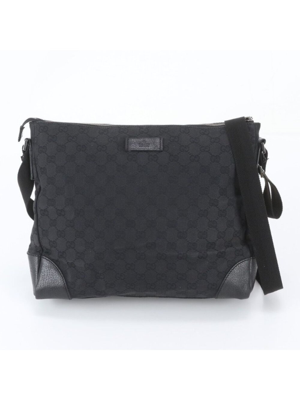 Gucci GG Canvas Leather Shoulder Bag Crossbody Messenger Business